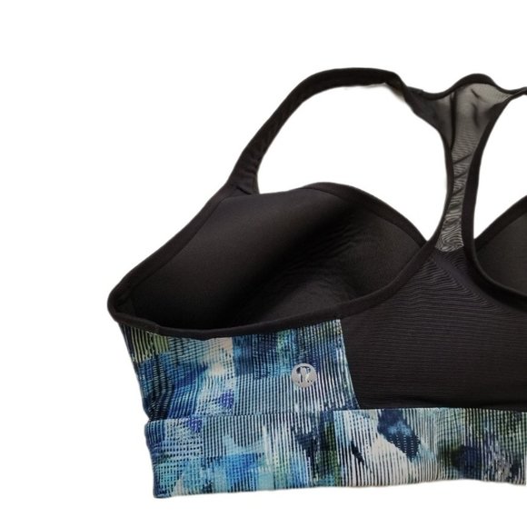 Lululemon Speed Up Sports Bra Sun Dazed Multi Blue Mesh Racerback 8 - Picture 9 of 15